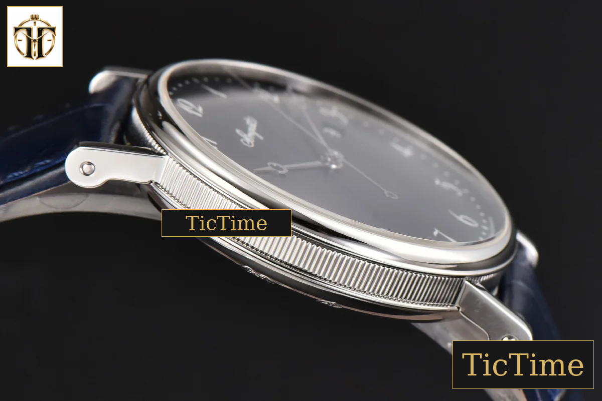 Classique 5177 38mm LTF Black Dial Digital Marker Blue Leather Strap MY9015 — foto 12