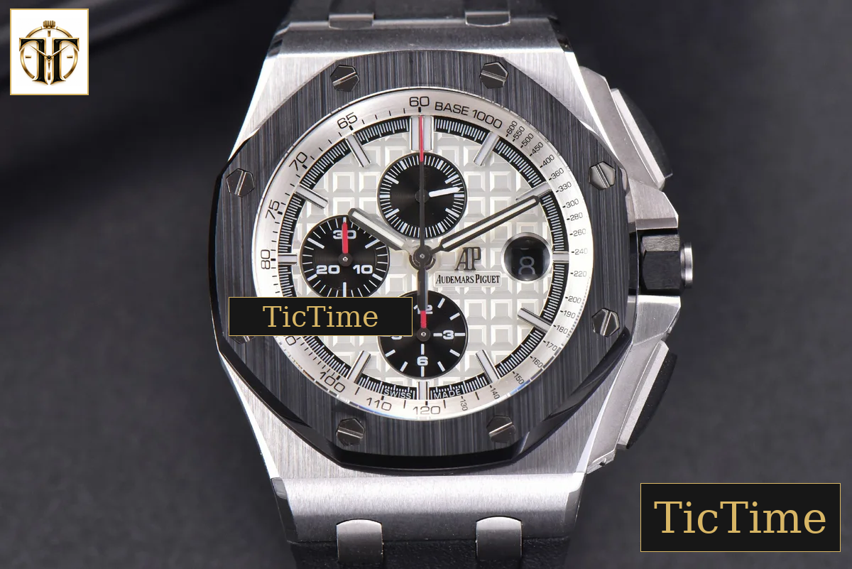 Royal Oak Offshore 44mm JF Black Ceramic Panda Dial Rubber Strap V2 A3126 — foto 26