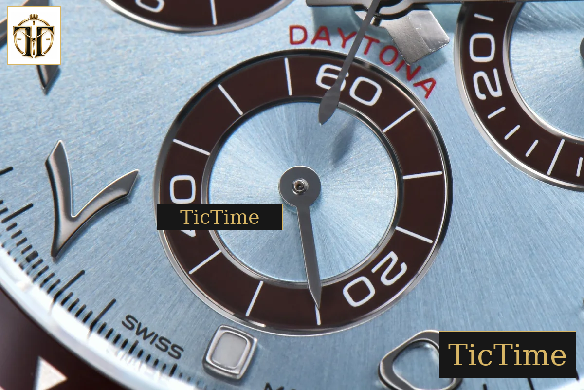 Daytona 116506 40mm Clean Factory Ice Blue Dial Arabic Markers SS Bracelet SA4130 — foto 9