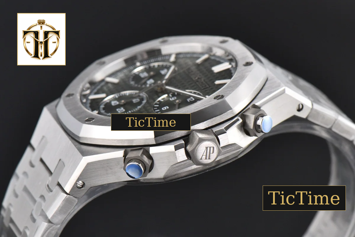 Royal Oak Chrono 26240 ZF SS Green Dial SS Bracelet (V2 free sprung ) SA4401 — foto 32