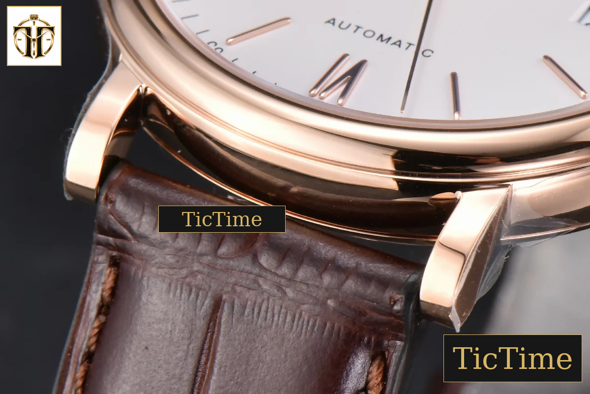 Portofino 40mm V7F RG White Dial RG Marker Brown Leather Strap A2892 — foto 10