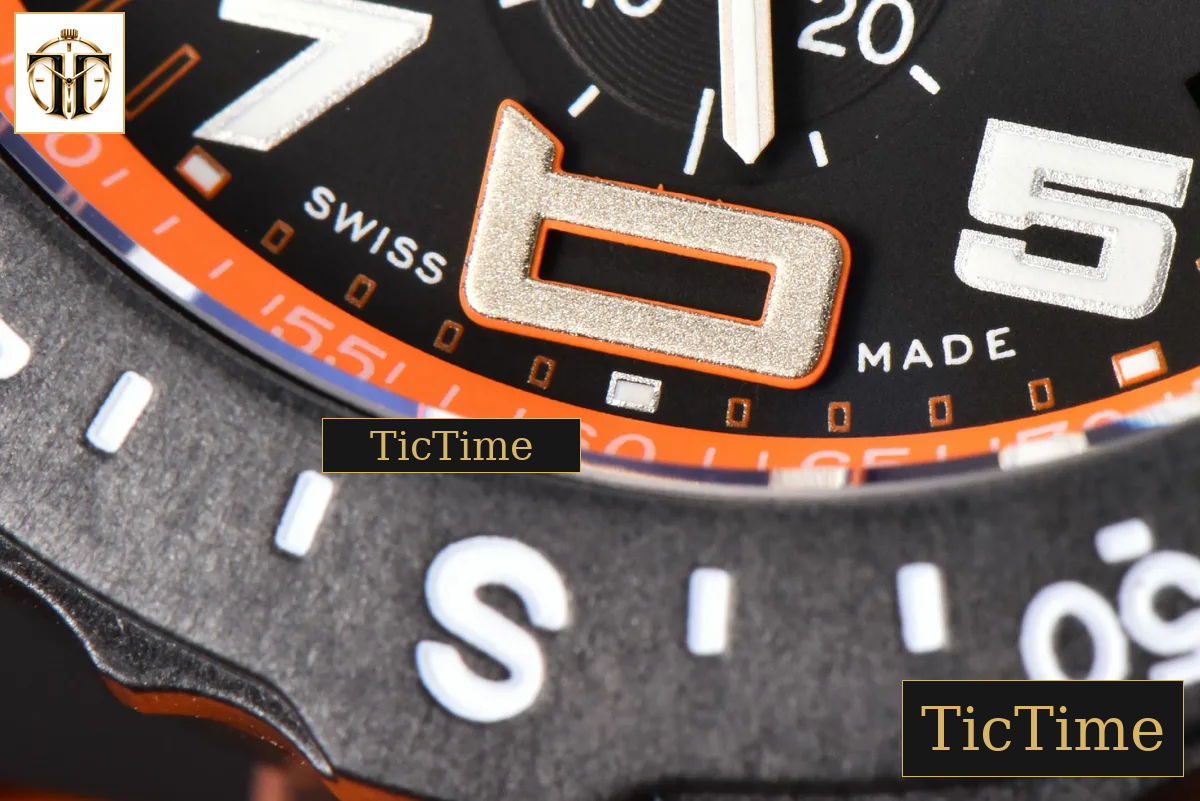 Endurance Pro 44mm OF Orange Chronometer Dial Orange Rubber Strap Swiss Quartz — foto 9