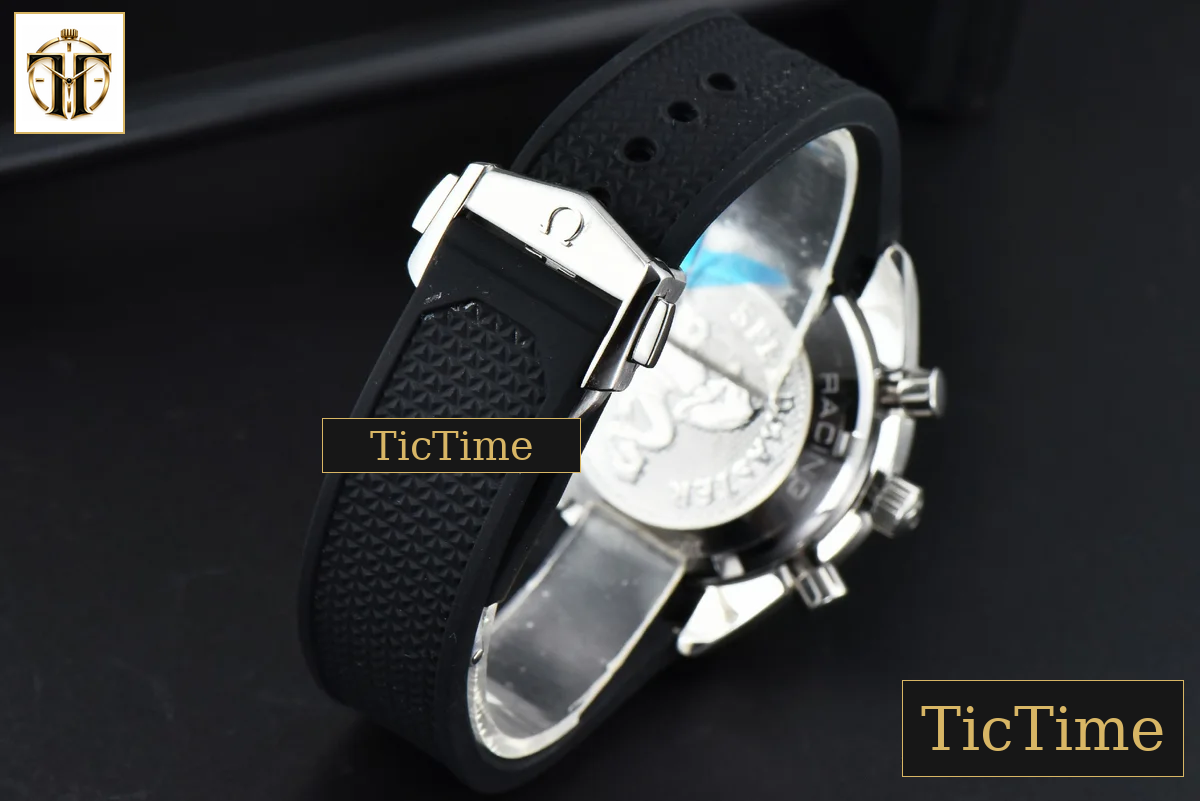 Speedmaster Racing Master 40mm HRF Black Dial Black Rubber Strap A7750 — foto 15