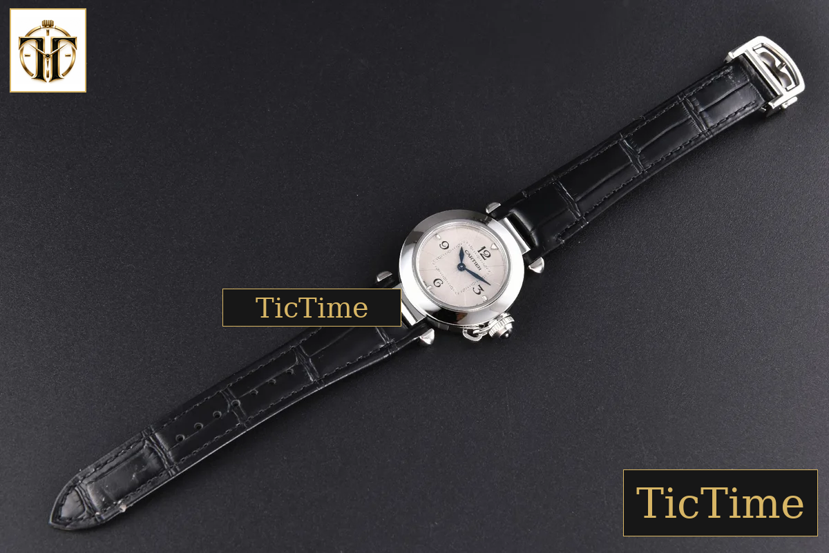 Pasha Ladies 30mm AF White Dial Black Leather Strap Jap Quartz — foto 30