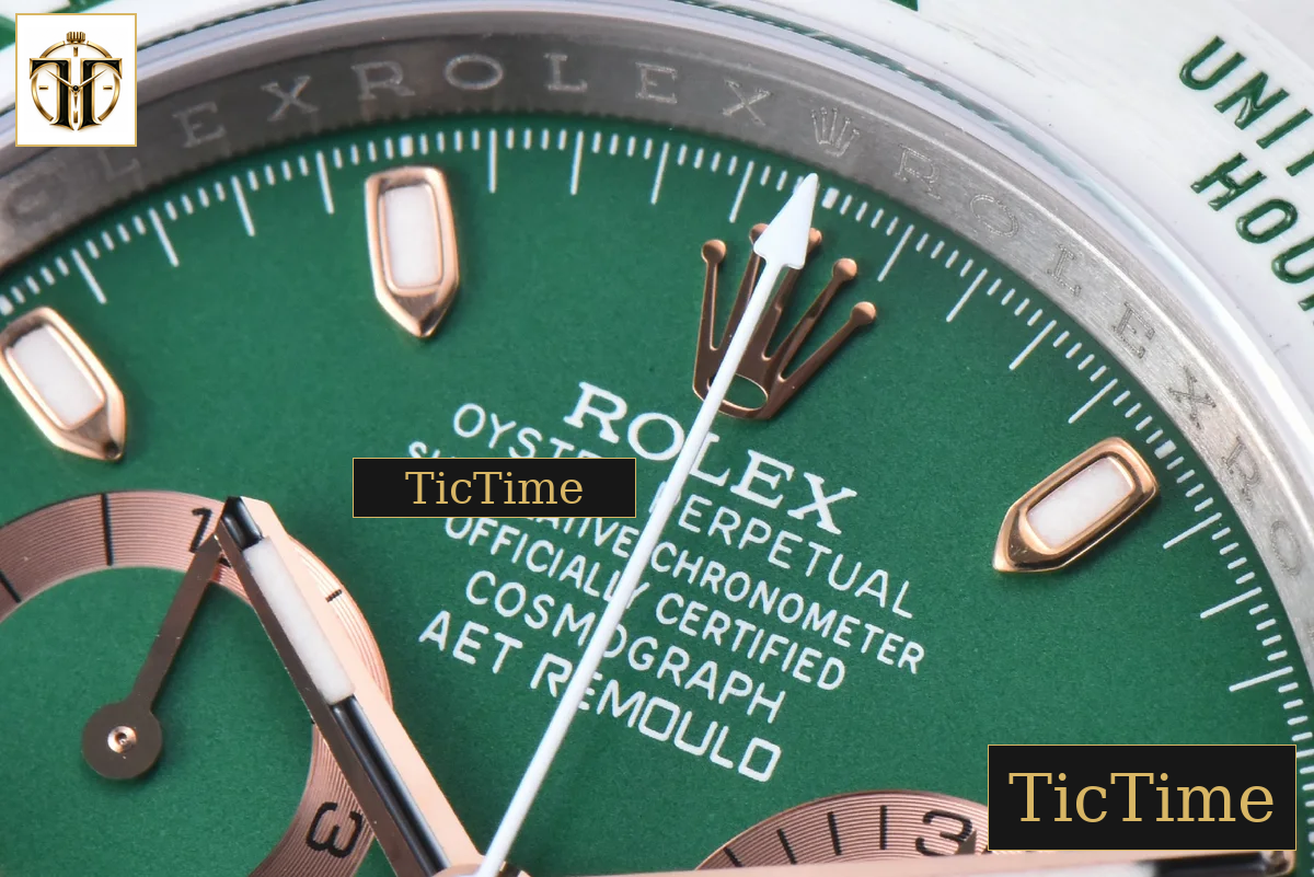 Daytona AET AETF White Ceramic Green Dial Ceramic Bracelet V2 SA4130 — foto 5