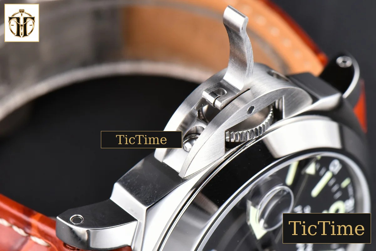 GMT PAM088 44mm VSF Black Dial Brown Leather Strap P9001 — foto 13