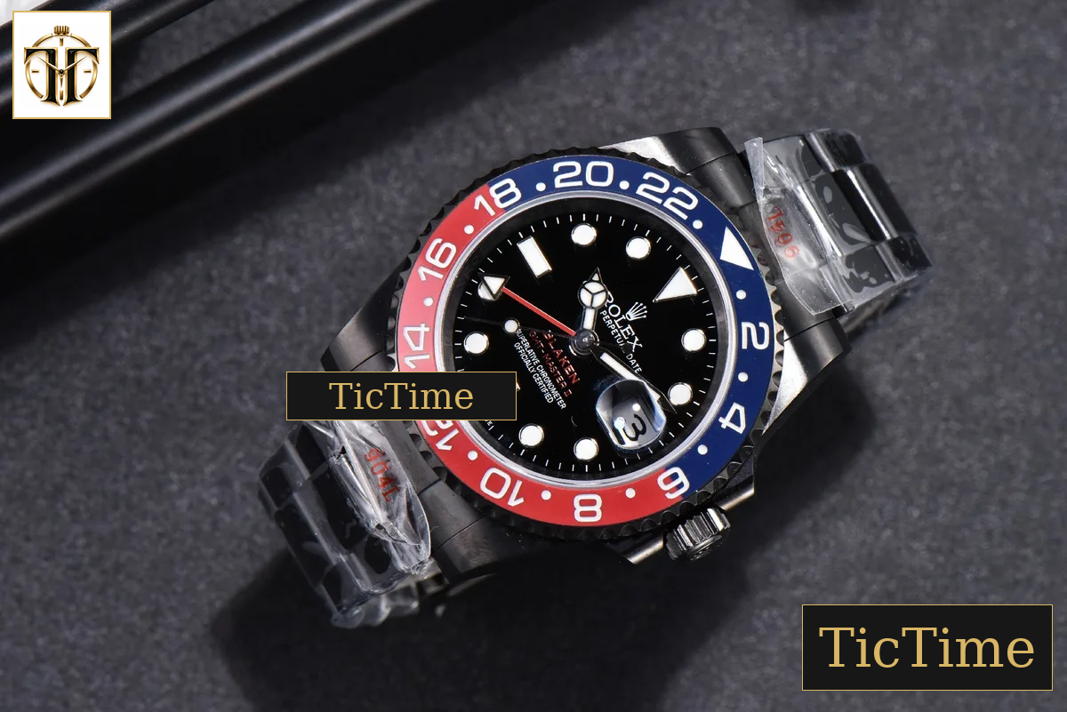 Blaken GMT Master IPKF Blue/Red Black Dial PVD Bracelet A2836 — foto 4