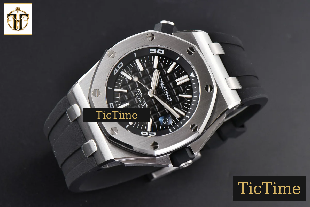 Royal Oak Offshore Diver 15710 42mm APSF Black Dial Black Rubber Strap SA3120 — foto 13