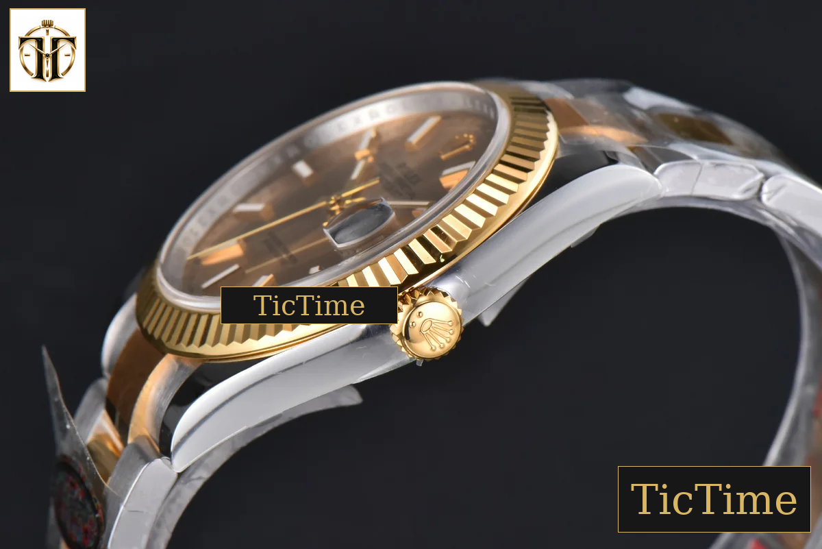 DateJust 126333 41mm Clean Factory YG/SS YG Dial Oyster Bracelet VR3235 — foto 11