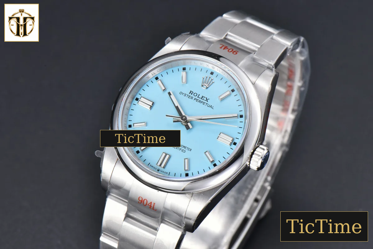 Oyster Perpetual 904L 126000 36mm GMF Tiffany Blue Dial SS Bracelet VR3230 — foto 5