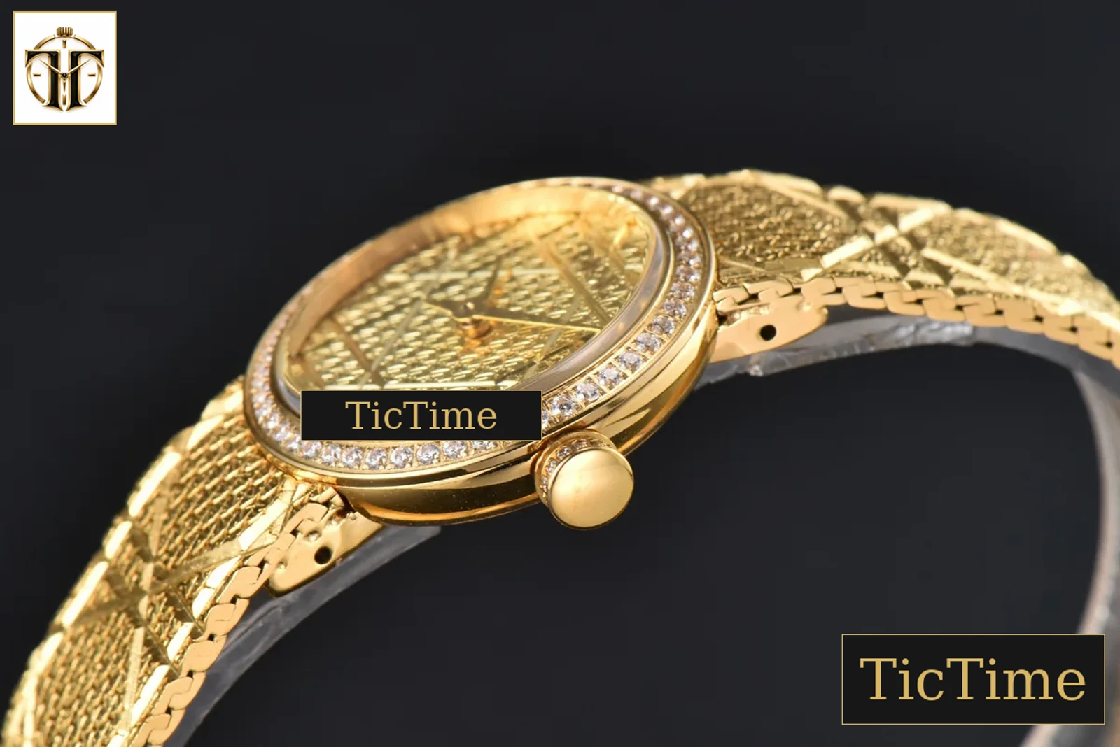 La D My Dior 25mm K11F Diamond Gold Dial Quartz — foto 7