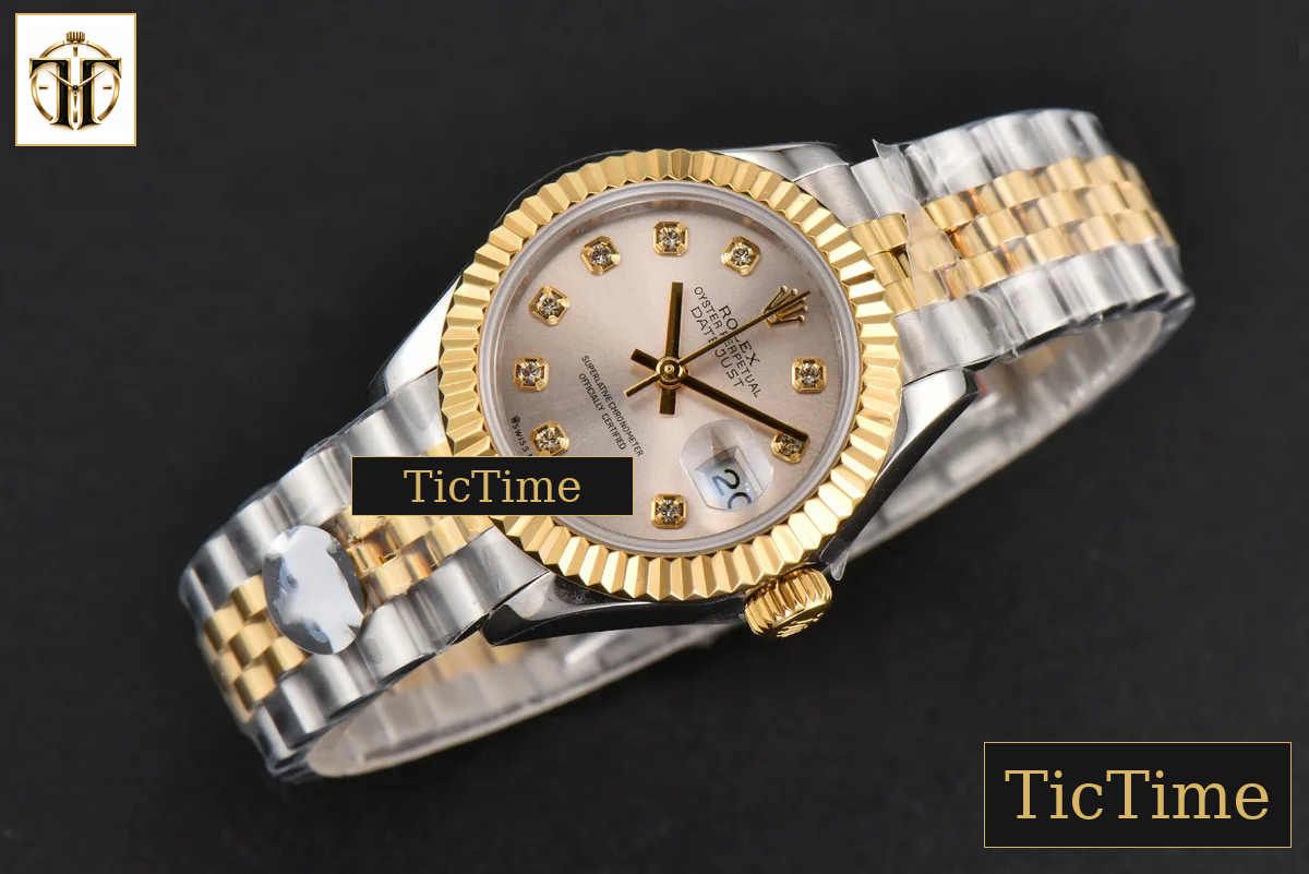 DateJust Ladies 28mm WF YG/SS Silver Dial Diamond Marker Jubilee Bracelet A2236 — foto 4