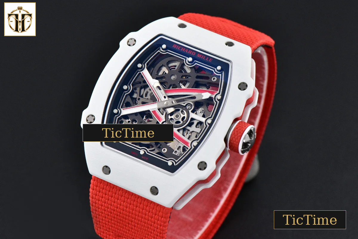 RM67-02 ZF White TPT Charles Leclerc Dial Red Nylon strap CRMA7 — foto 4