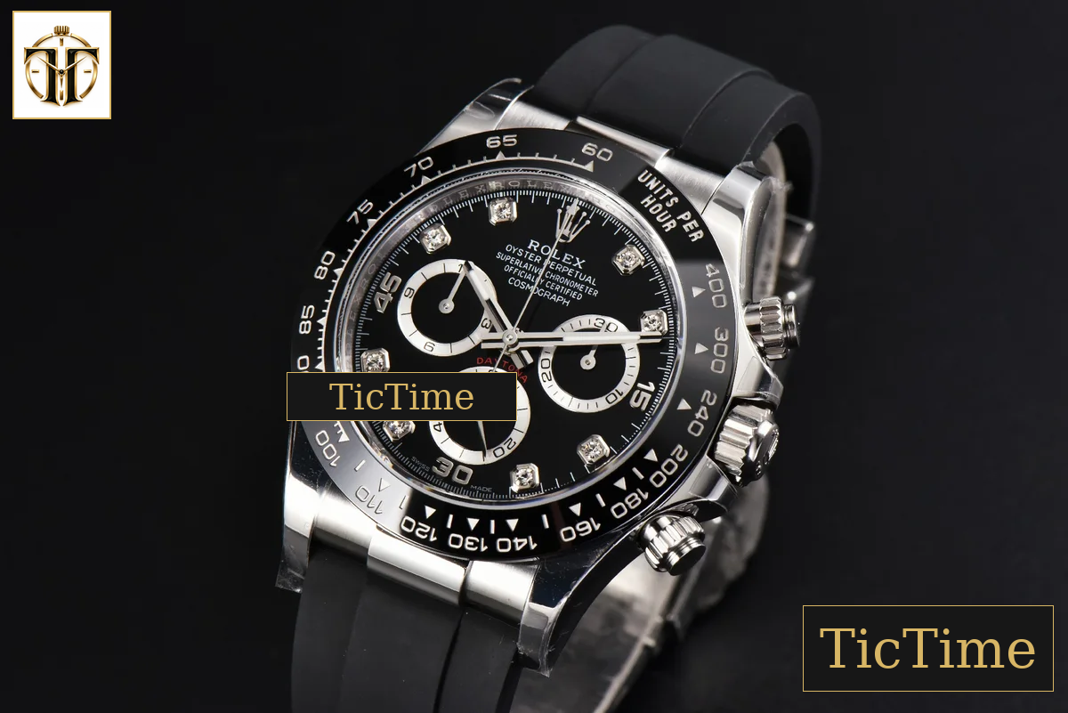 Daytona Blac Dial 116519 40mm BTF Diamond Marker Oysterflex Strap SA4130 — foto 4