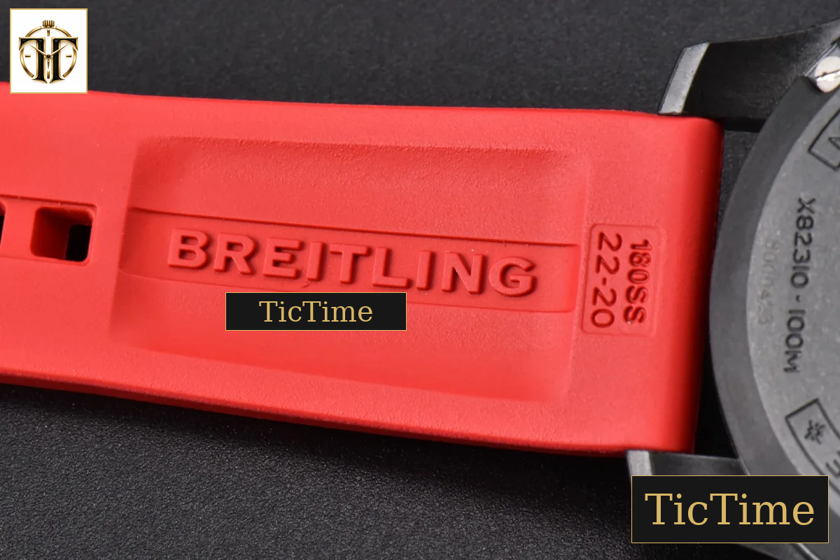 Endurance Pro 44mm OF Red Chronometer Dial Red Rubber Strap Swiss Quartz — foto 22