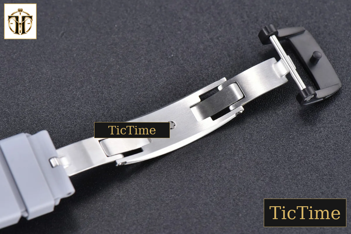 NTPT Chrono RM011 KVF Skeleton Dial Gray Rubber Strap V2 A7750 — foto 25