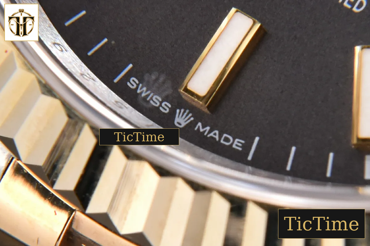 DateJust 904L 36mm GMF YG/SS Fluted Bezel Black Dial Lume Marker Jubilee Bracelet VR3235 — foto 8