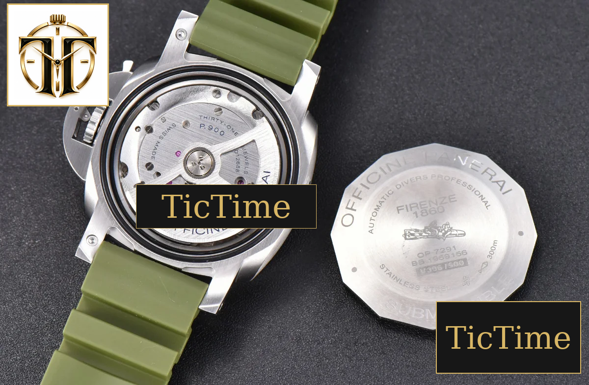 Luminor Submersible PAM1055 42mm VSF Green Rubber Strap P.900 — foto 18