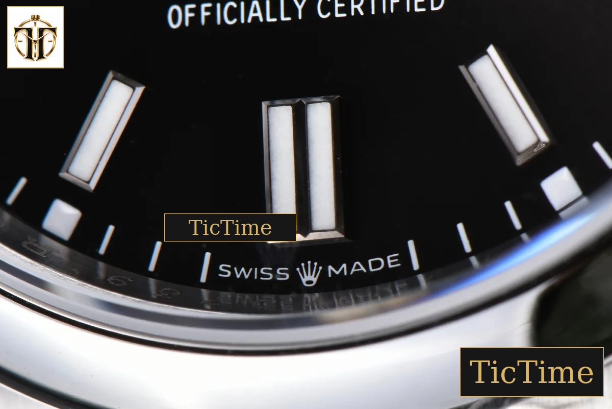 Oyster Perpetual 904L 124300 41mm VSF Black Dial SS Bracelet VS3235 — foto 8