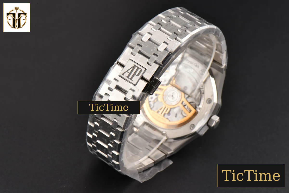 Royal Oak 15500 41mm ZF Blue Textured Dial SS Bracelet (V2 free sprung ) A4302 — foto 30