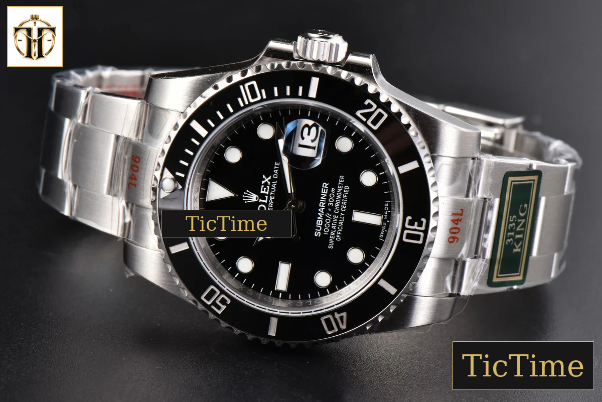 Submariner LN 40m 116610 40.5mm King Factory Black Ceramic Black Dial SS Bracelet VS3135 — foto 16