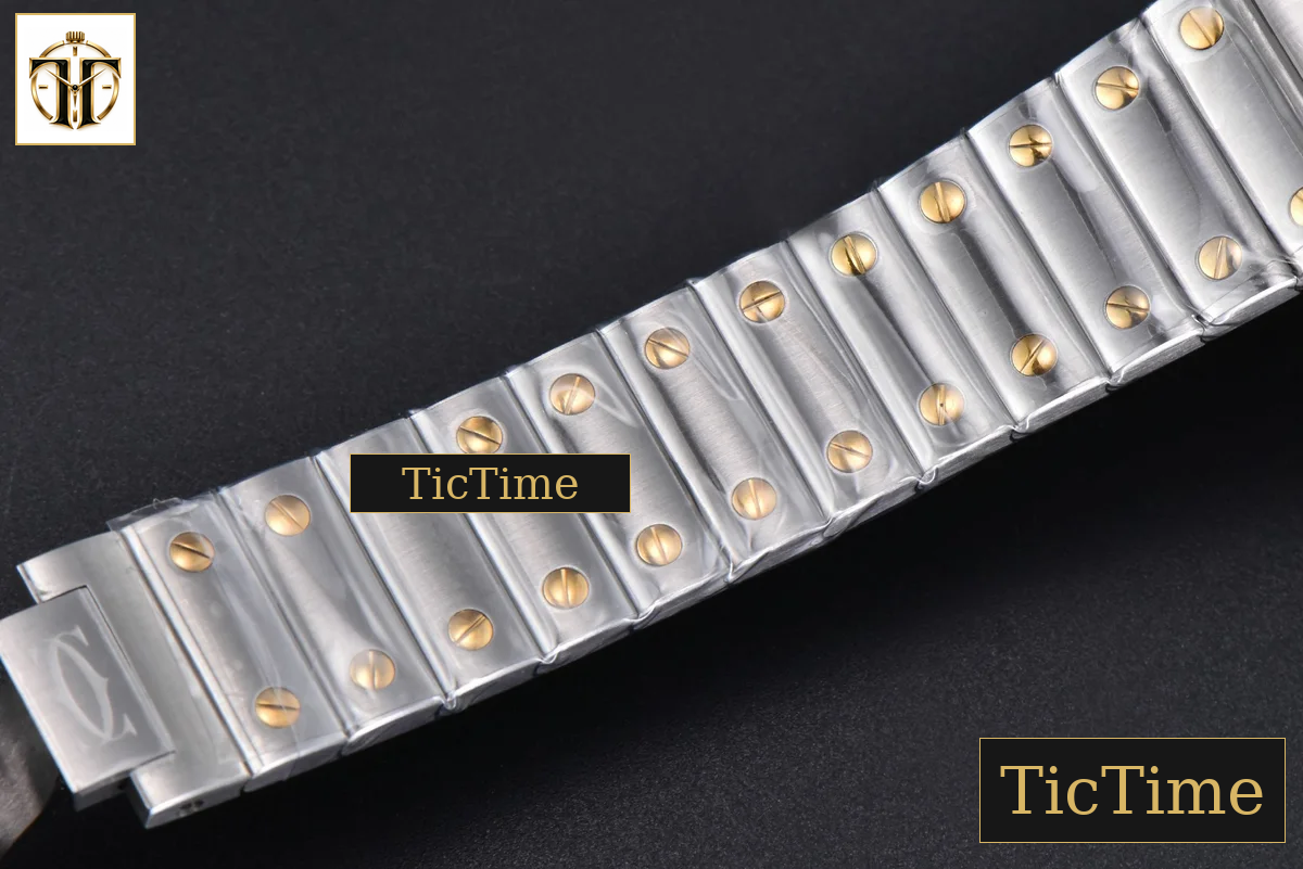 Santos de Cartier Medium 35mm BVF YG/SS White Dial YG/SS Bracelet Miyota 9039 — foto 28