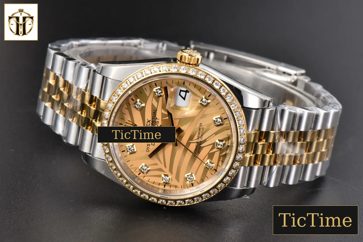 DateJust 36mm BPF YG/SS Diamond YG Plam Dial Diamond Marker Jubilee Bracelet 3235 — foto 16