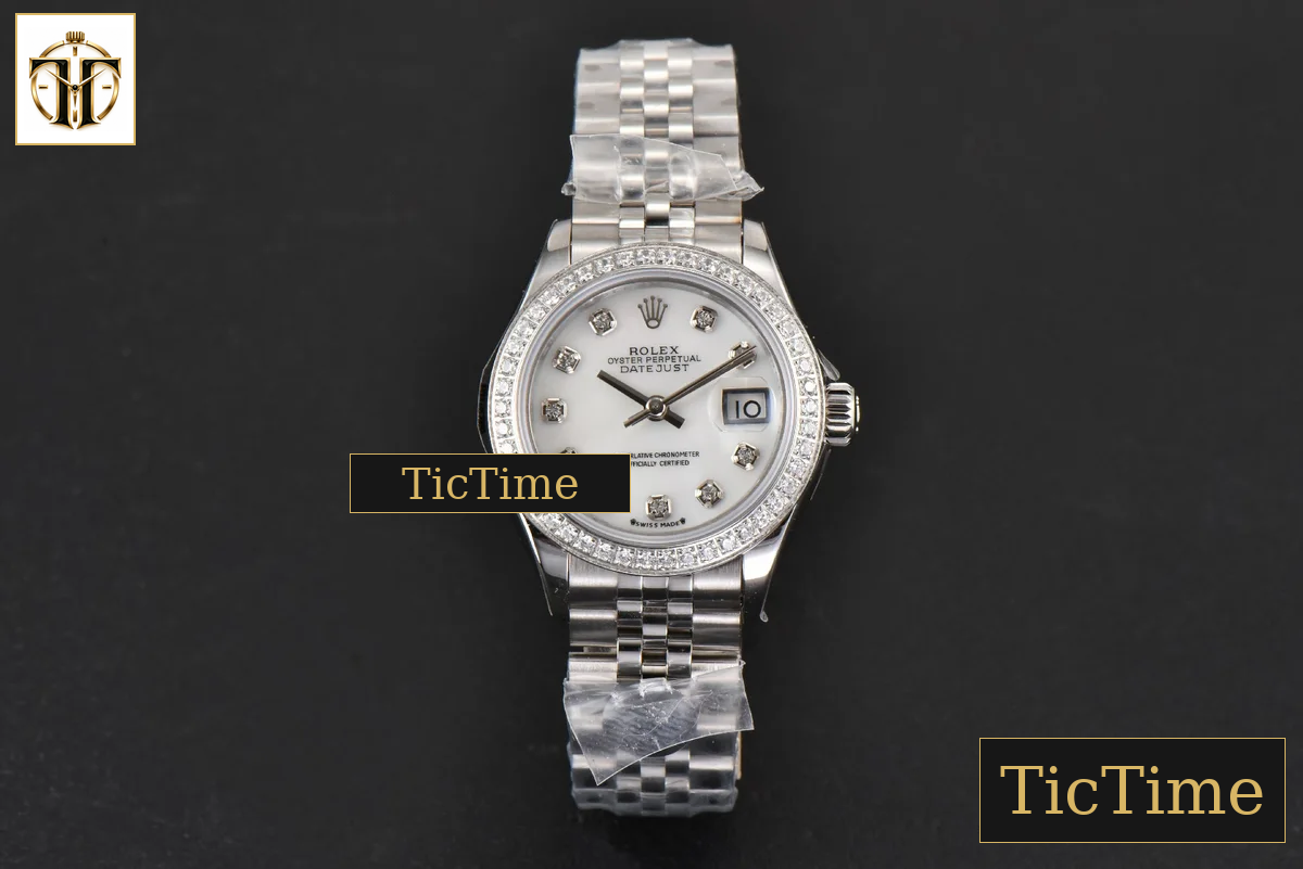 DateJust Ladies 28mm WF Diamond MOP Dial Diamond Marker Jubilee Bracelet A2236 — foto 3
