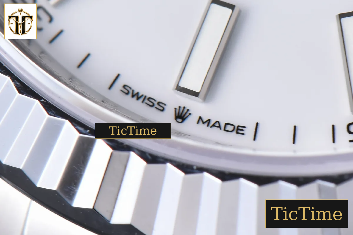 DateJust Fluted Bezel 126334 41mm VSF White Dial Oyster Bracelet VS3235 — foto 22