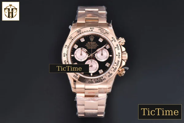 Foto frontal — Daytona 904L 126515 40mm BPF RG Black Dial RG Subdial Diamond Marker RG Bracelet SH4131