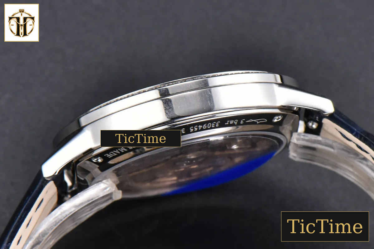 Rendez-Vous Night & Day 34mm APSF Diamond White Textured Dial Blue Leather Strap A898 — foto 14