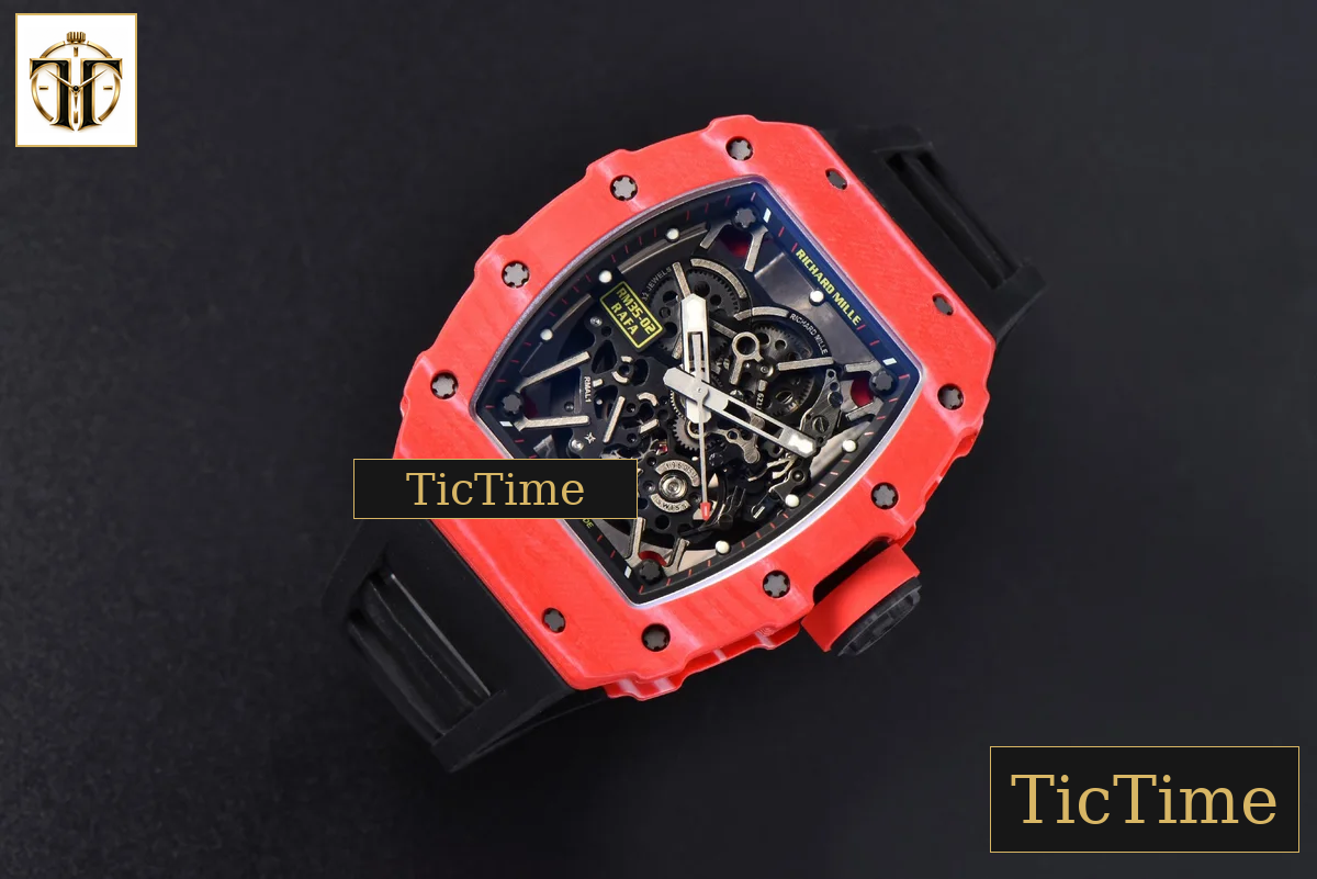 NTPT RM035-02 ZF Red Skeleton Dial Black Rubber Strap RMAL1 — foto 3