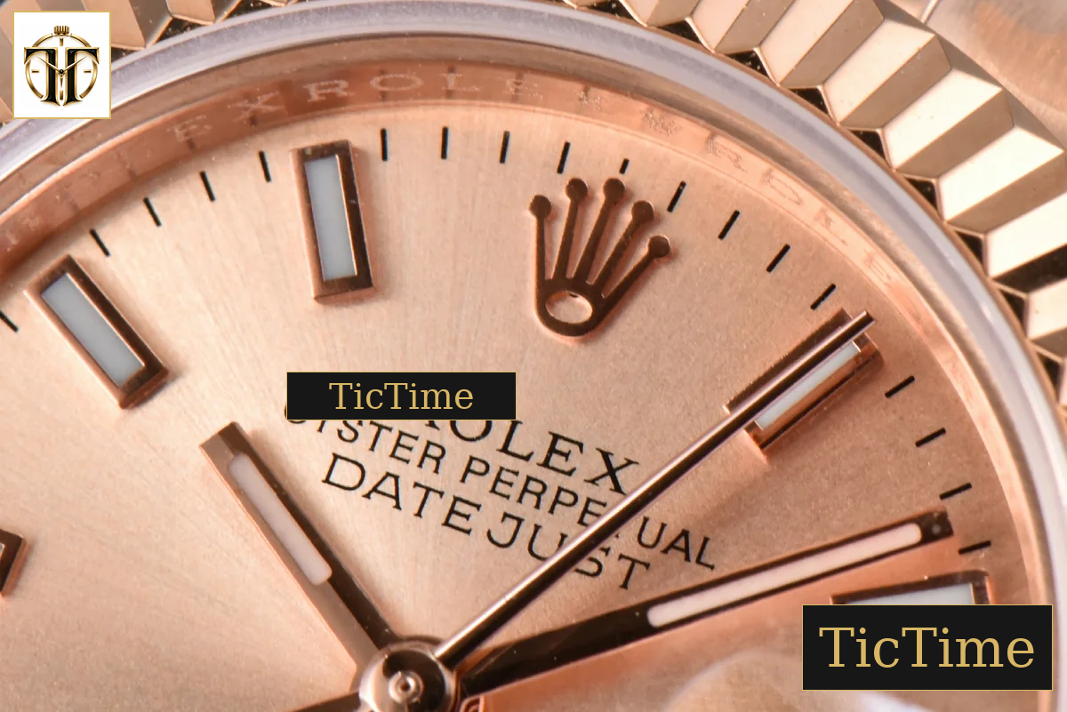 DateJust Ladies 28mm WF RG RG Dial Lume Marker Jubilee Bracelet A2236 — foto 6