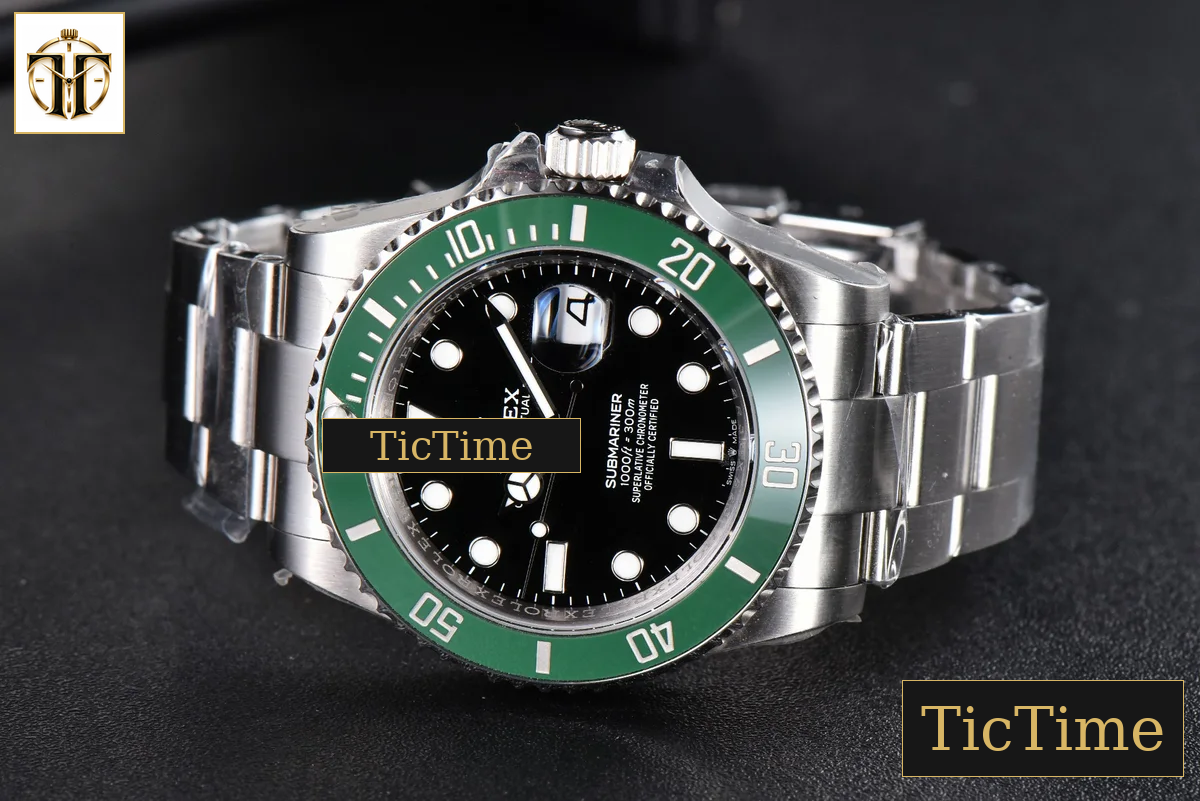 Submariner LV Kermit 904L 126610 41mm VSF Green Ceramic SS Bracelet VS3235 — foto 15