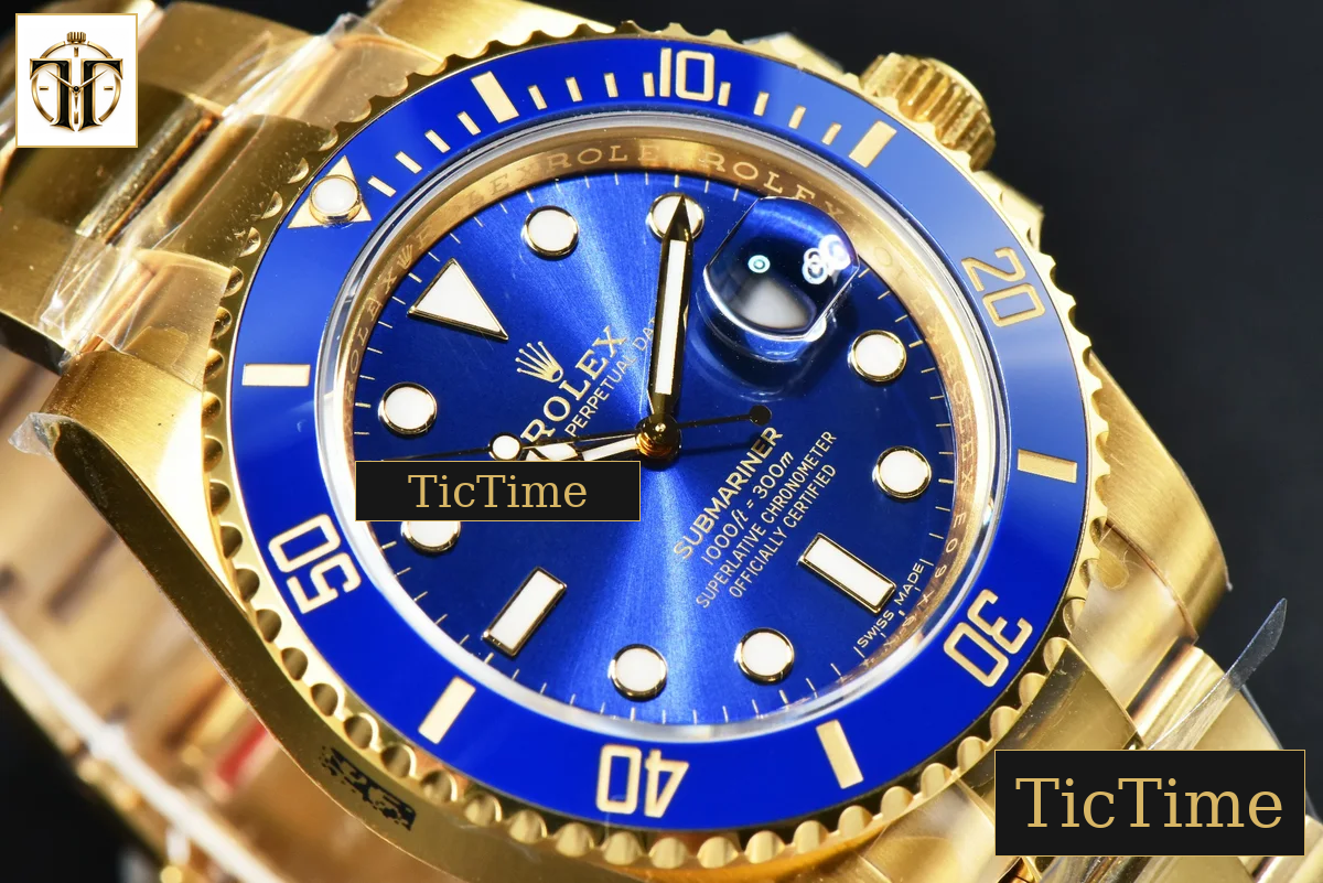 Submariner LB 116618 40mm VSF YG Blue Dial YG Bracelet VS3130 — foto 13