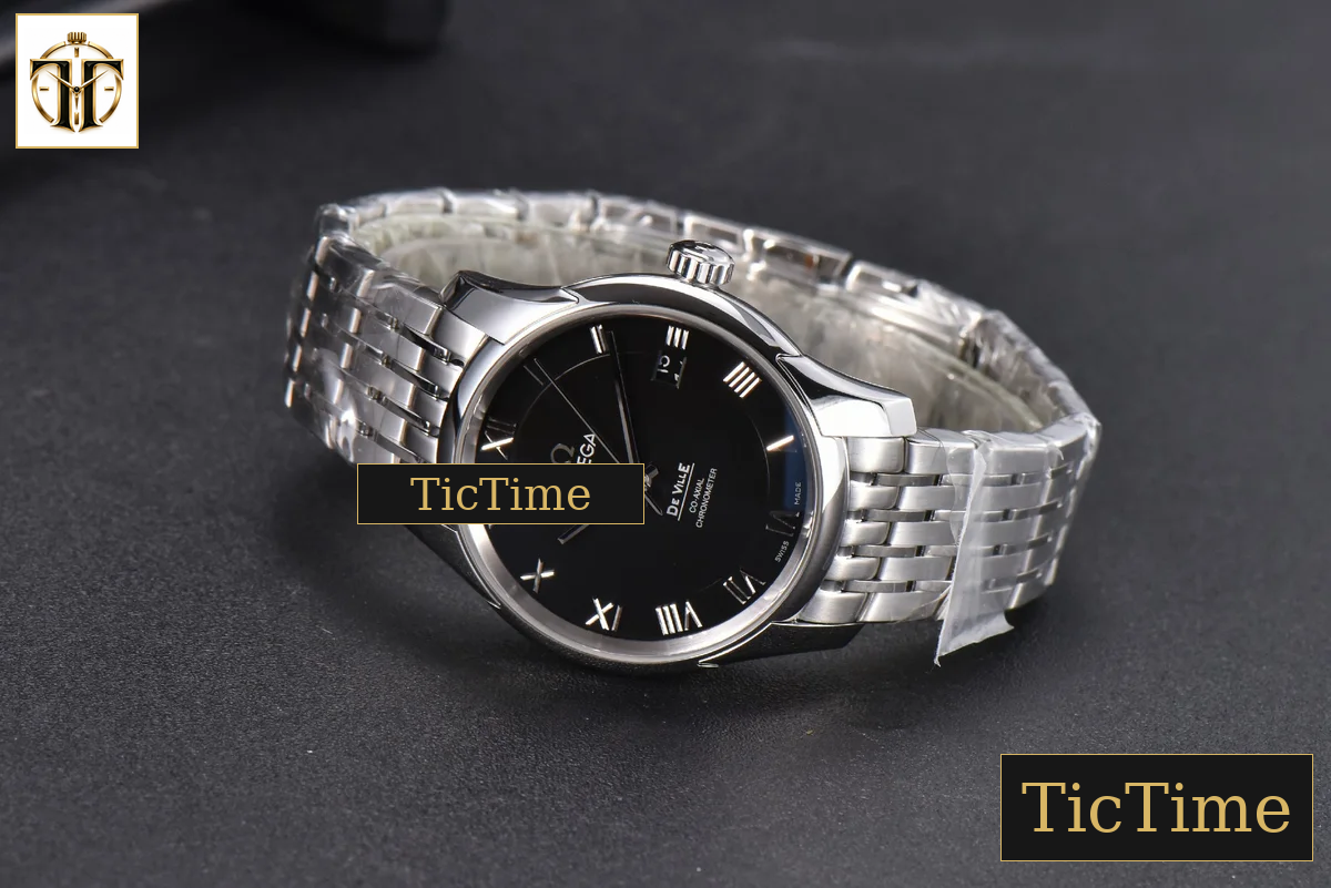 De Ville Hour Vision 41mm VSF Black Dial Stick Marker SS Bracelet A8500 — foto 13
