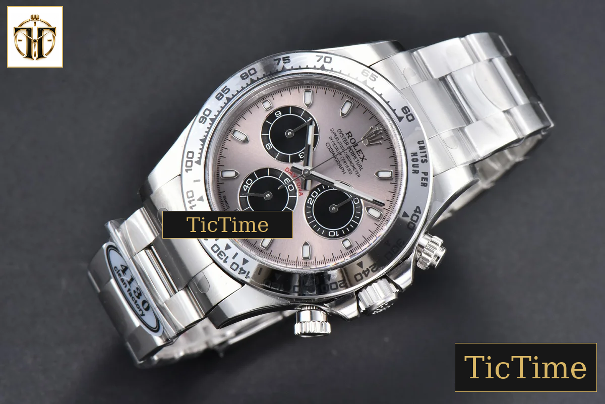 Daytona 116509 40mm Clean Factory SS Gray Dial Black Subdial SS Bracelet A4130 — foto 4