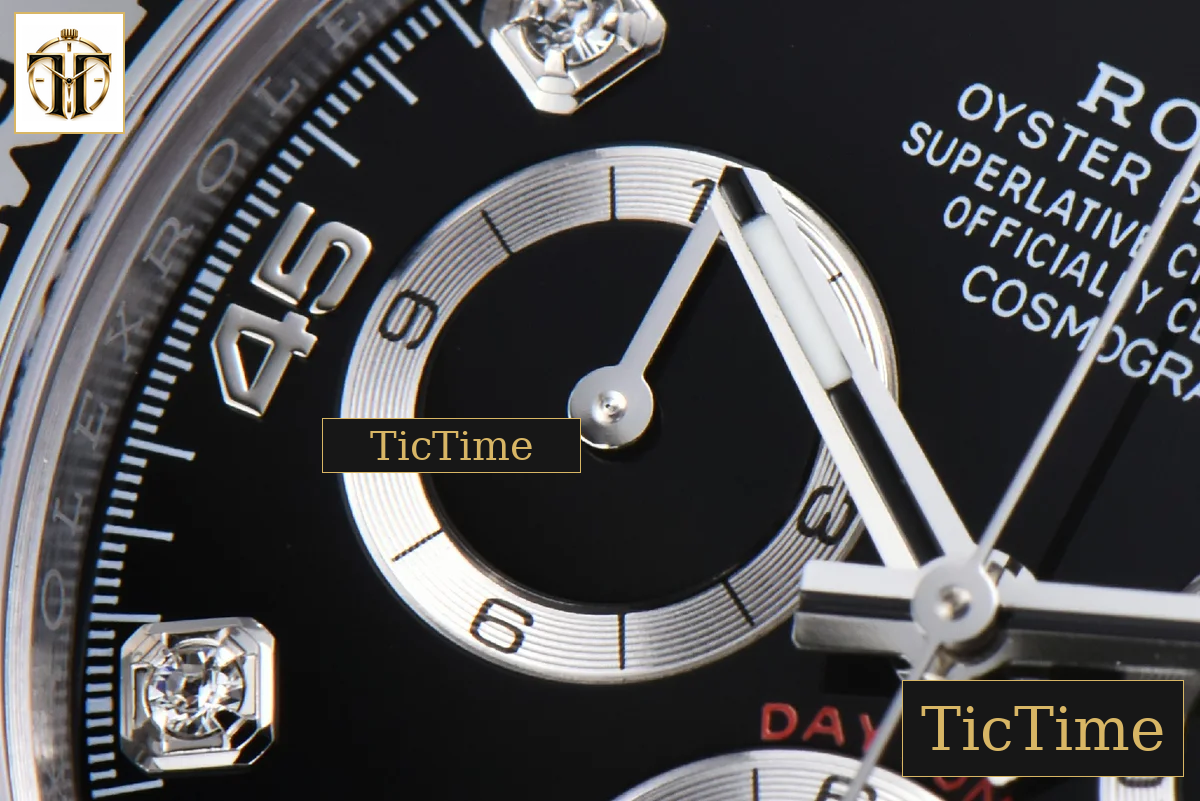 Daytona 116509 APSF SS Black Dial Diamond Marker SS Bracelet SH4130 — foto 7