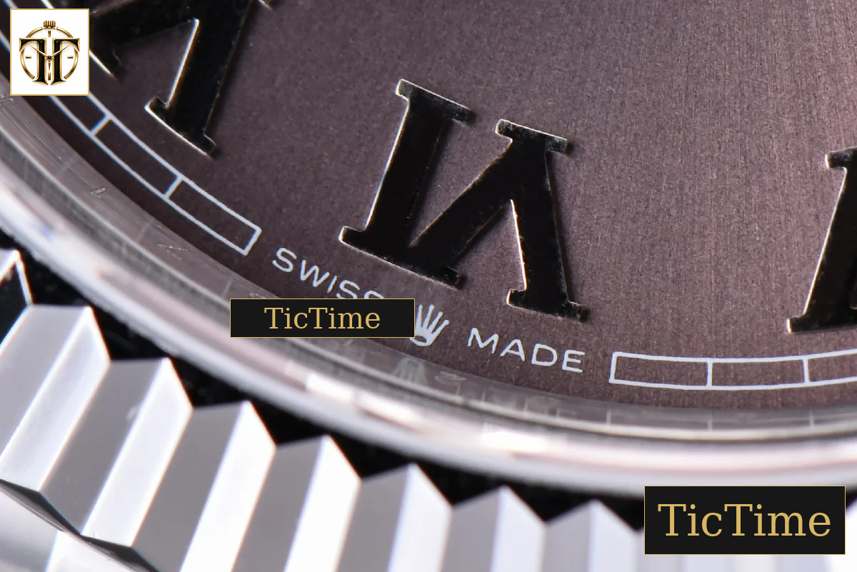 Datejust 41mm GMF SS Gray Dial Roma Marker Fluted Bezel Jubille Bracelet VR3235 — foto 9