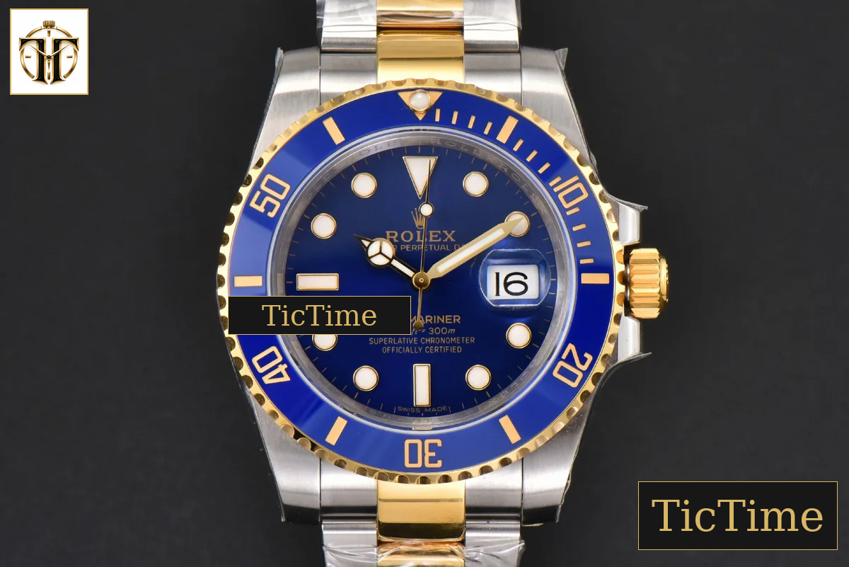 Submariner LB 904L 116613 King Factory YG/SS Blue Ceramic Blue Dial SS Bracelet VR3135 — foto 2