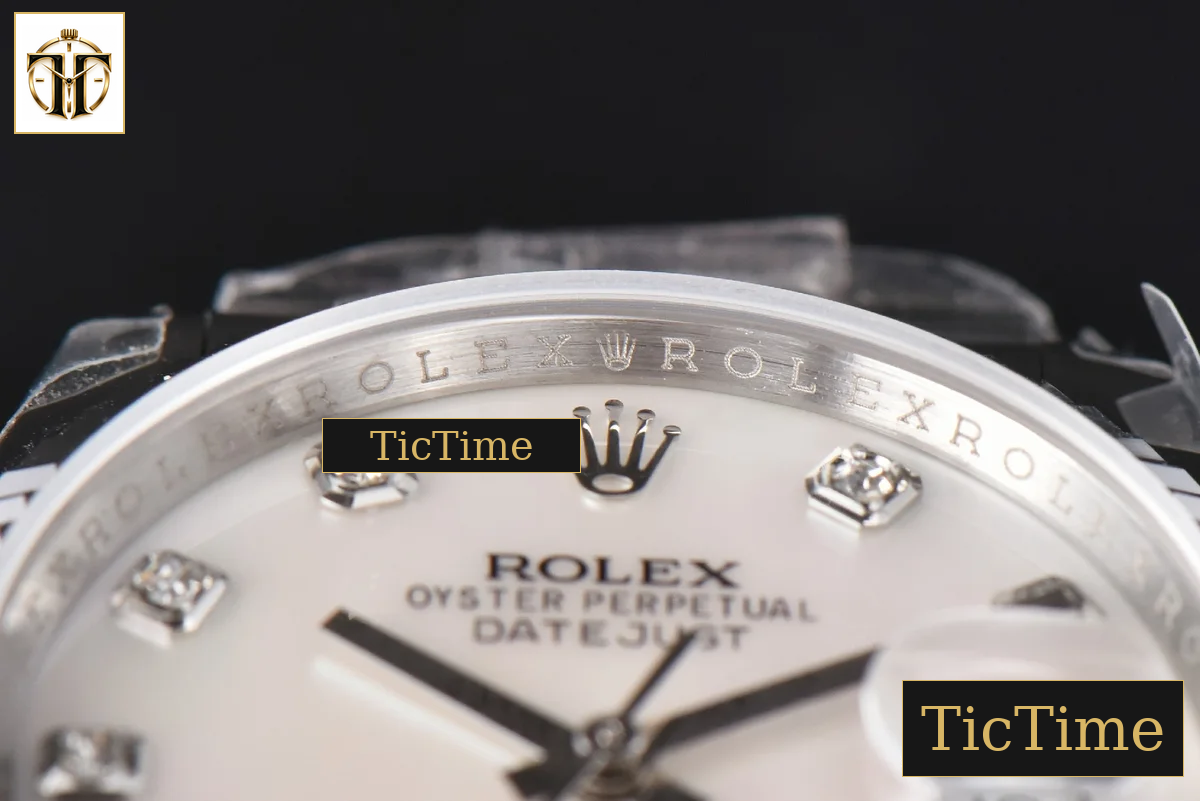 DateJust 36mm GMF SS Smooth Bezel White MOP Dial Diamond Marker Oyster Bracelet VR3235 — foto 12