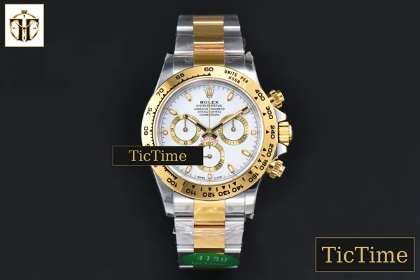 Foto frontal — Daytona 116503 APSF YG/SS White Dial Lume Marker YG/SS Bracelet SH4130