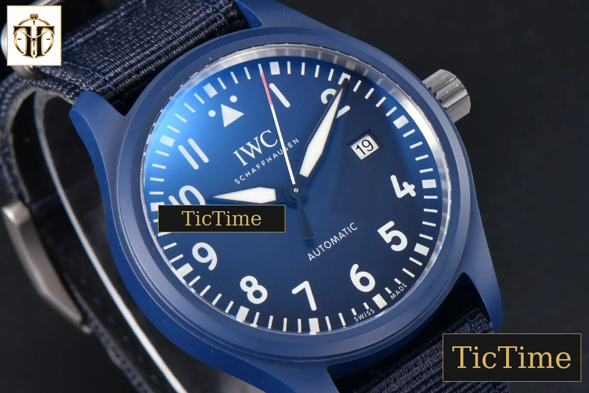 Laureus IW328101 41mm V7F Blue Ceramic Blue Dial Nylon Strap — foto 12