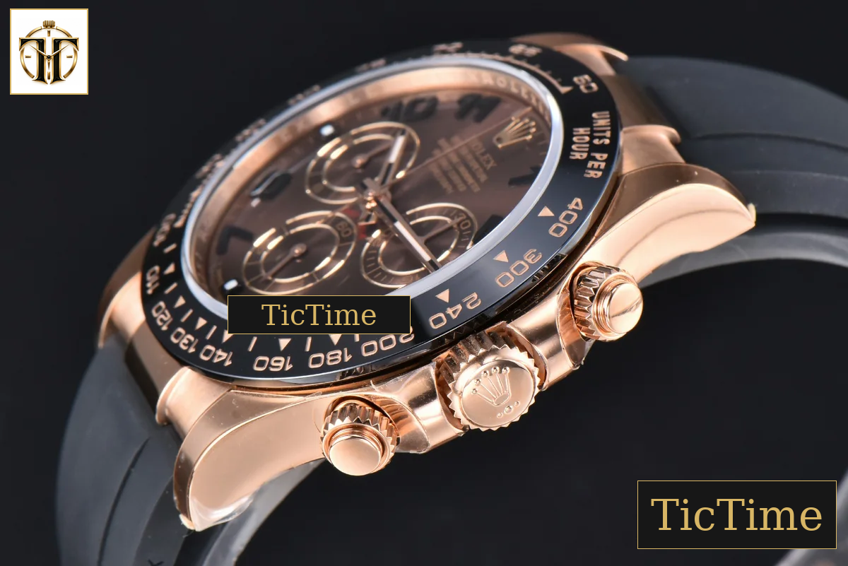 Daytona 116515 40mm Clean Factory RG Ceramic Brown Dial Digital Marker Oysterflex Strap 4130 — foto 12