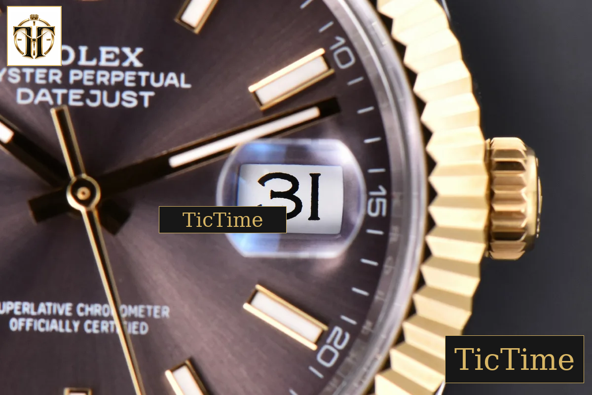 Datejust 41mm GMF YG/SS Gray Dial Stick Marker Fluted Bezel Jubille Bracelet VR3235 — foto 10