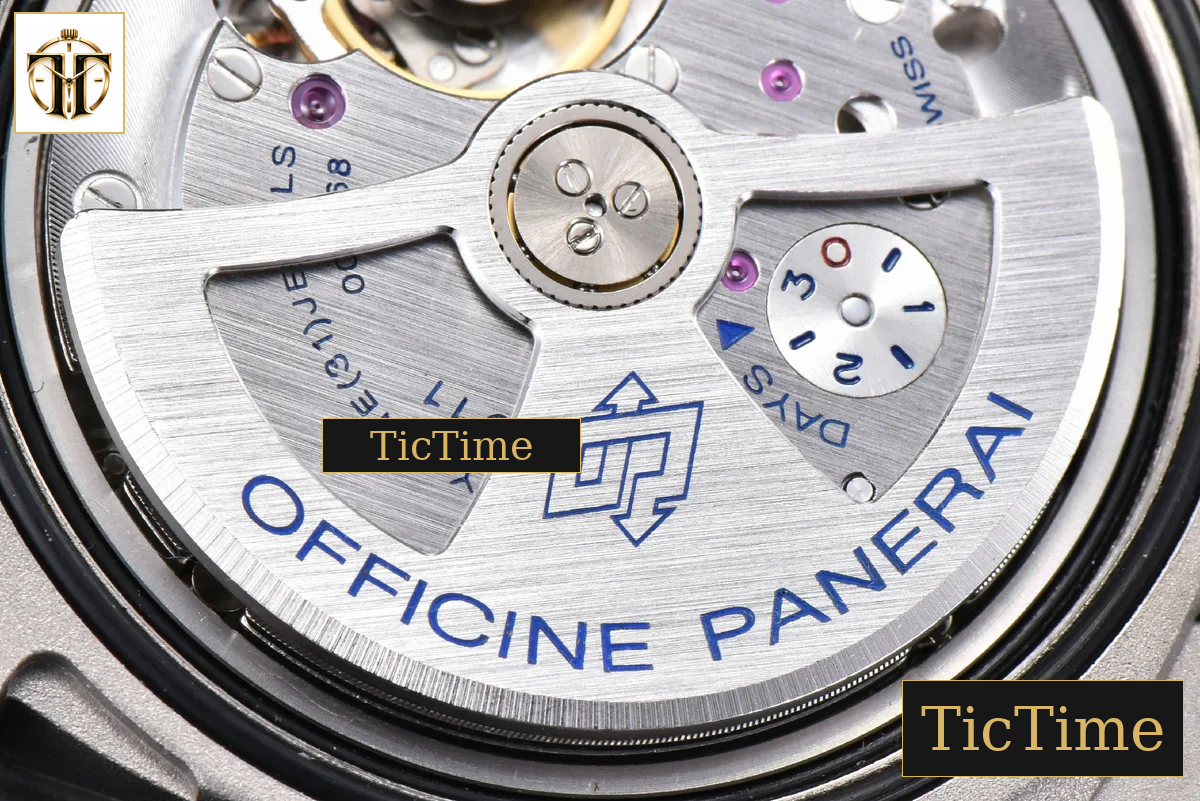 Luminor GMT PAM1096 42mm VSF Titanium Black Dial Black Leather Strap P9011 — foto 27