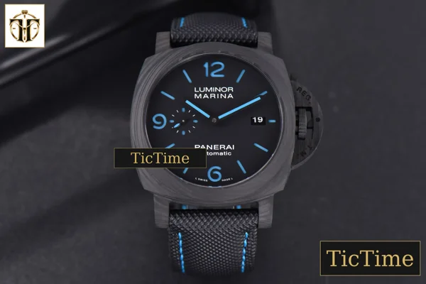 Foto frontal — Carbotech PAM1661 44mm VSF Black Dial Black Kevlar Composite Strap P.9010