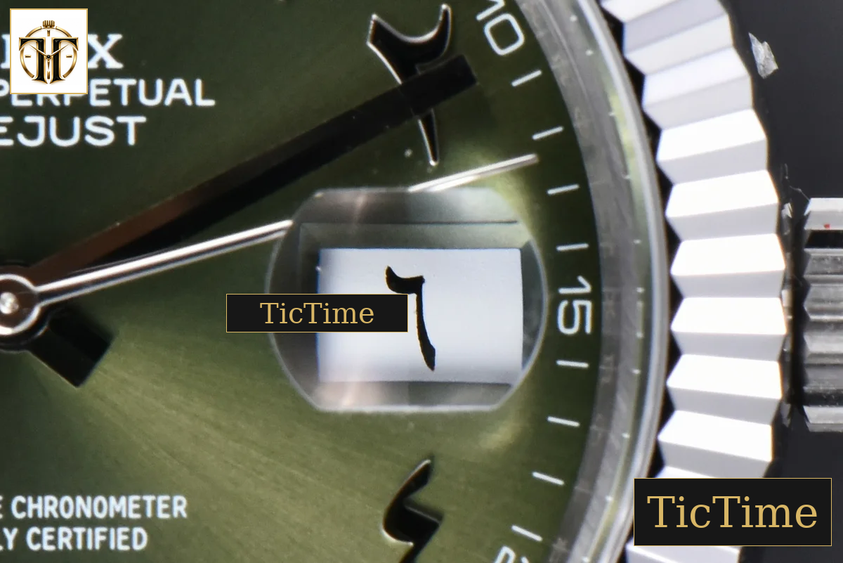 DateJust 126334 41mm BPF Olive Green Arabic Dial Jubilee Bracelet A2824 — foto 9