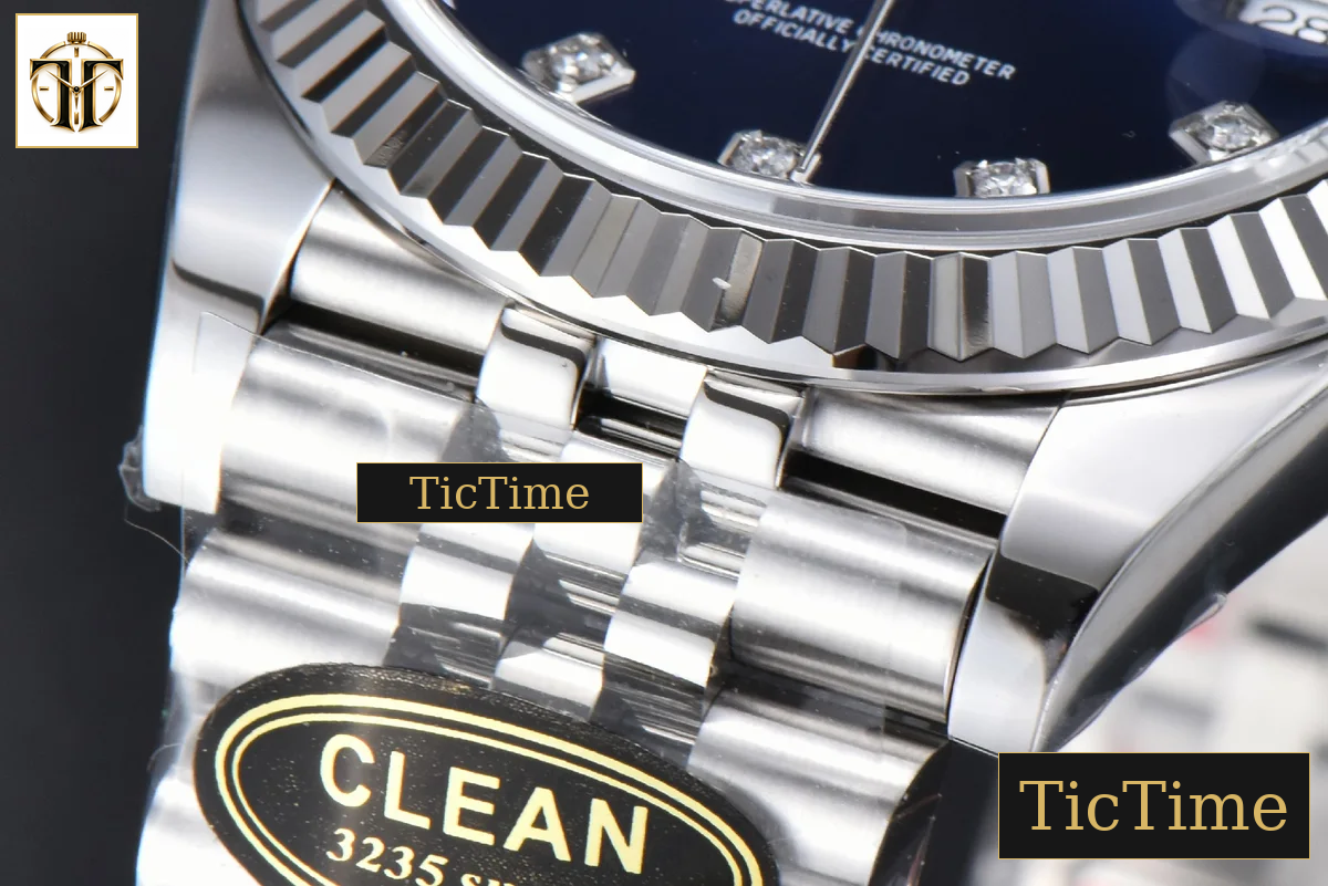 DateJust 904L 126334 41mm Clean Factory Blue Dial Diamond Marker Jubilee Bracelet VR3235 — foto 11