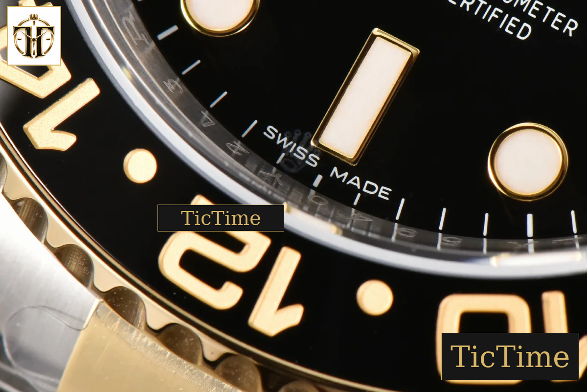GMT Master II 116713 40mm Clean Factory YG/SS 904L Black Dial Oyster Bracelet VR3186 — foto 8
